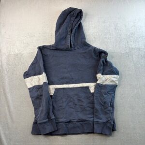 Moose Knuckles Stripe Pullover Hoodie Black Contrast Sleeve Streetwear Size M